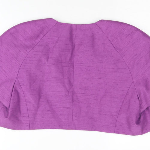 Jacques Vert Women's Purple Cape Short Sleeve Crop