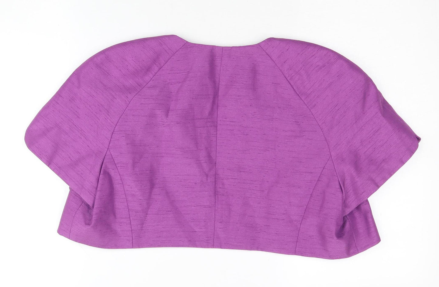 Jacques Vert Women's Purple Cape Short Sleeve Crop