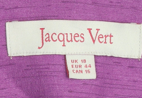Jacques Vert Women's Purple Cape Short Sleeve Crop