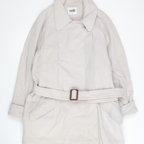Wallis Women's Beige Mid-Length Coat Size 12