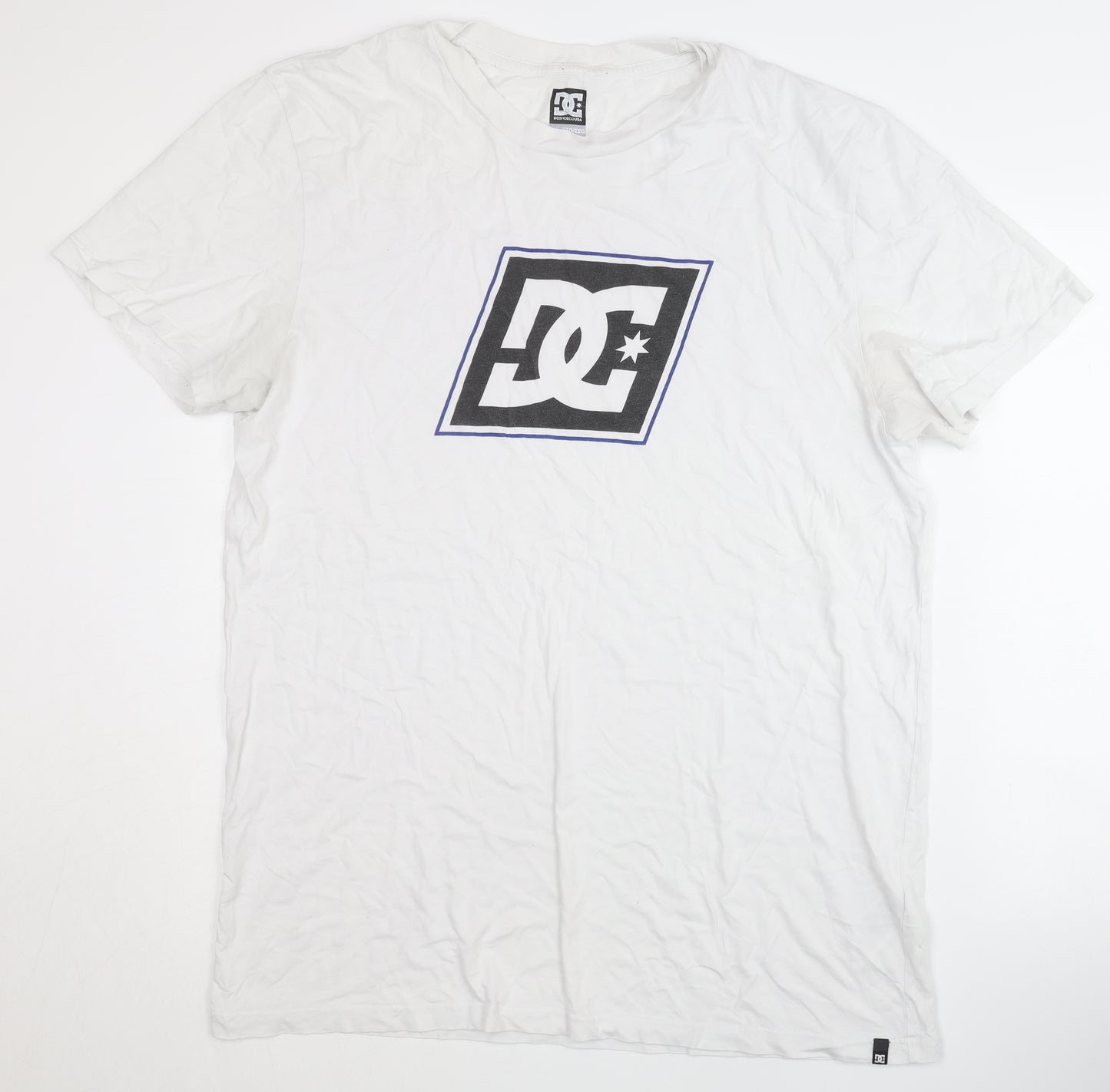DC Shoes Men's White 2XL Short Sleeve Logo T-Shirt