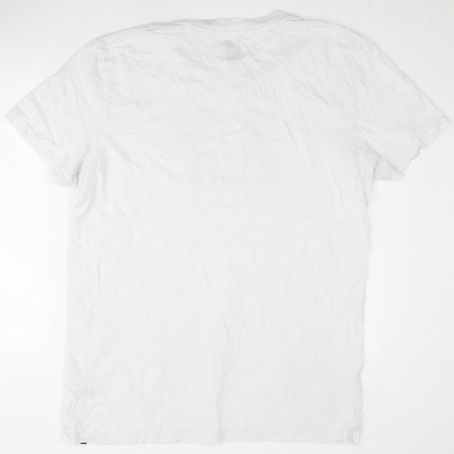 DC Shoes Men's White 2XL Short Sleeve Logo T-Shirt