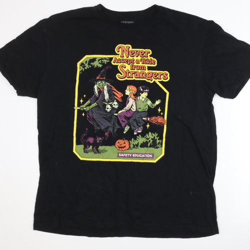Steven Rhodes Men's Black XL Halloween T-Shirt