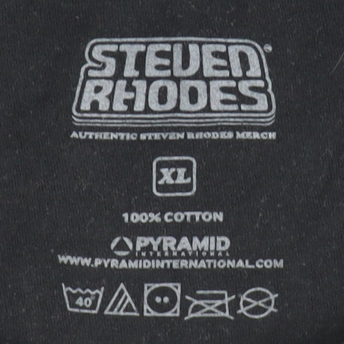 Steven Rhodes Men's Black XL Halloween T-Shirt