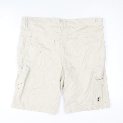 Religion Men's Beige Cargo Shorts Large