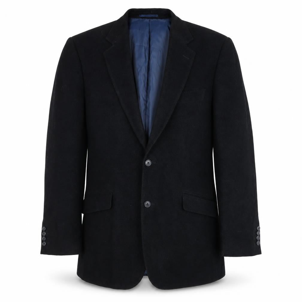 Front view of John Lewis Men's Black Blazer 42 Regular Jacket