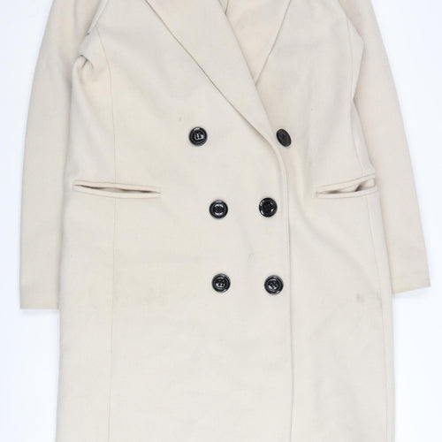 PrettyLittleThing Beige Women's Overcoat Size 10