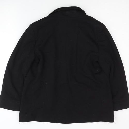 Topshop Women’s Petite Black Blazer, Size 8, Lined, Excellent