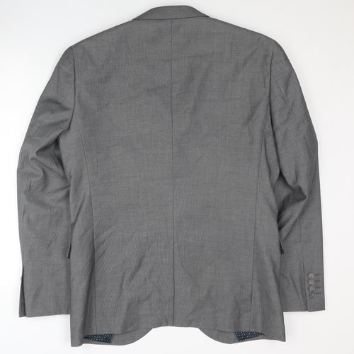 Next Men's Grey Blazer, 40R, Business Formal Wear
