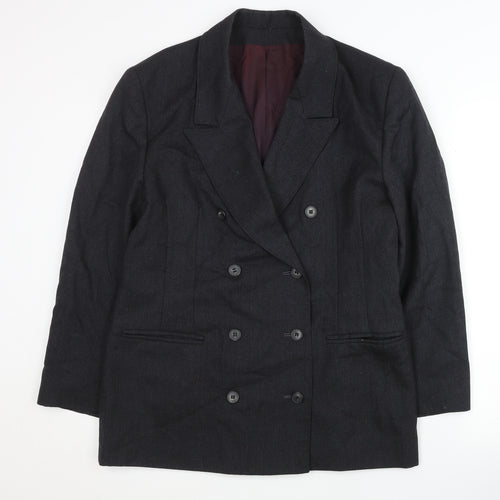 Bickler Women's Black Wool Blazer Size 14