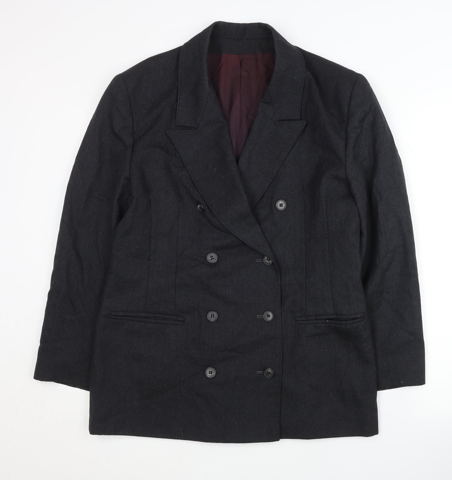 Bickler Women's Black Wool Blazer Size 14