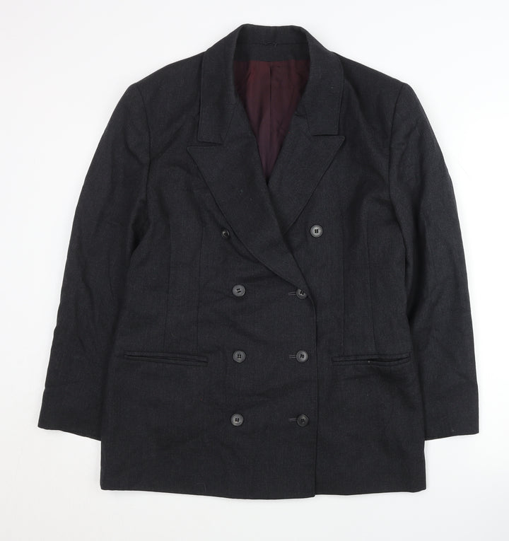 Bickler Women's Black Wool Blazer Size 14