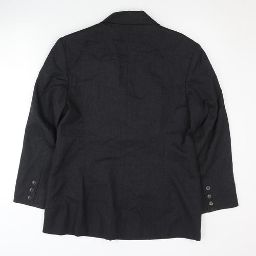 Bickler Women's Black Wool Blazer Size 14