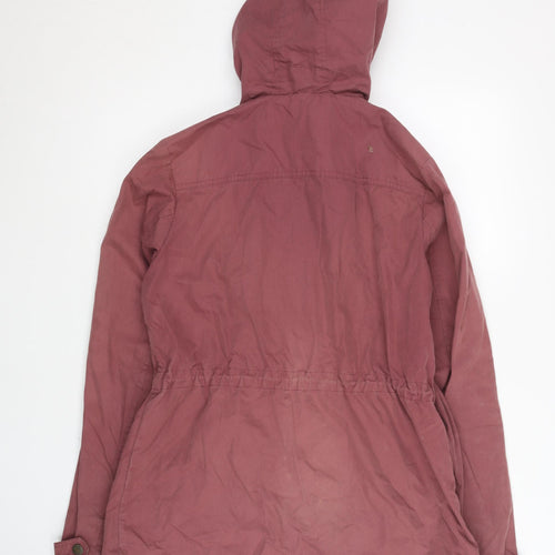 Fat Face Women's Red Hooded Parka Jacket Size 10