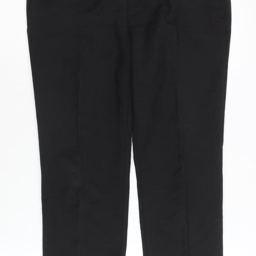 Zara Women Black Straight Trousers, Size S