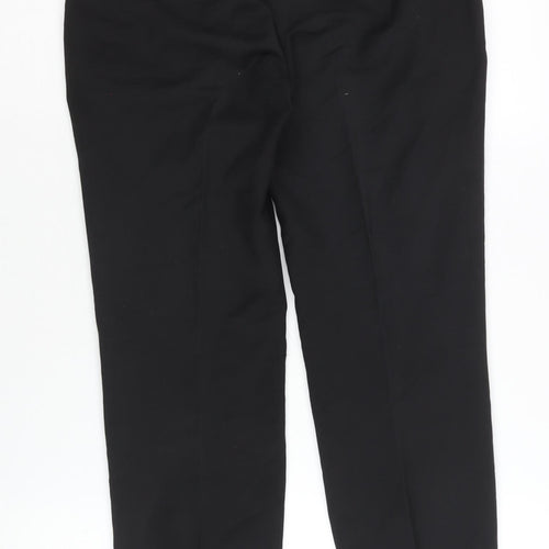 Zara Women Black Straight Trousers, Size S