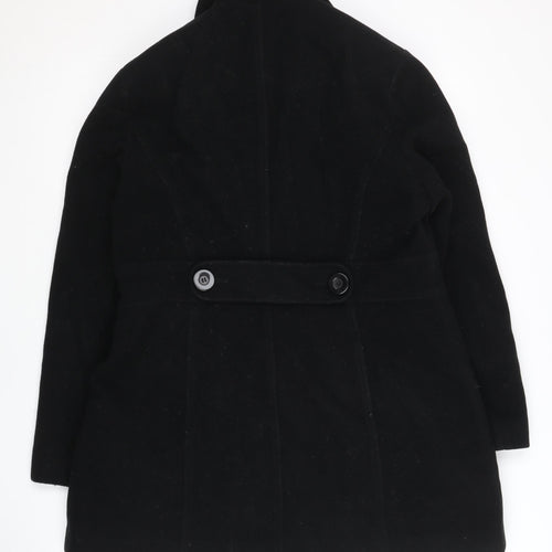 Autonomy Women's Black Pea Coat, Size 12, Classic Winter Wear