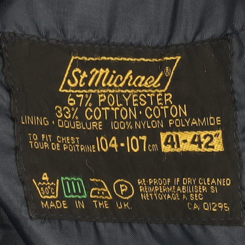 St Michael Men's Blue Jacket L - Classic Style