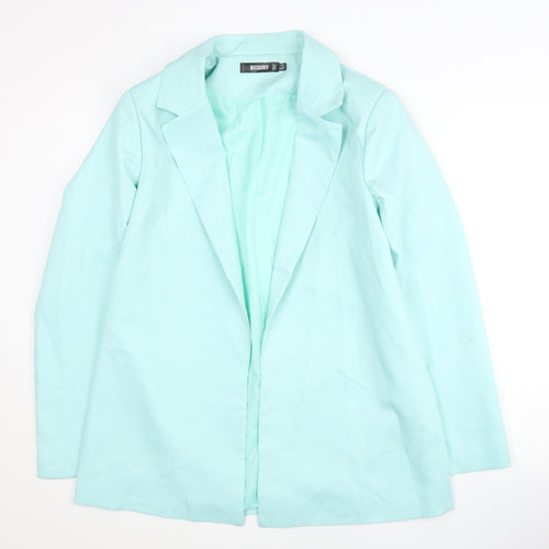 Missguided Women's Blue Blazer UK 12 Notch Lapel