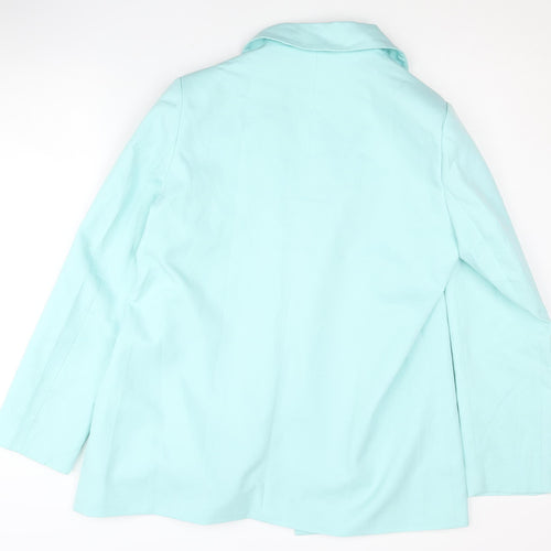 Missguided Women's Blue Blazer UK 12 Notch Lapel