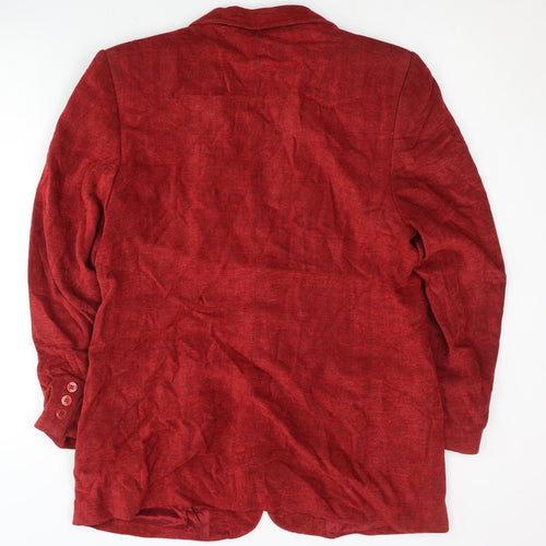 Marks and Spencer Women's Red Blazer Size 14
