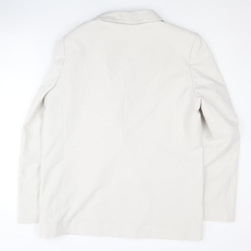 H&M Women's White Blazer, Size 14, Regular Fit