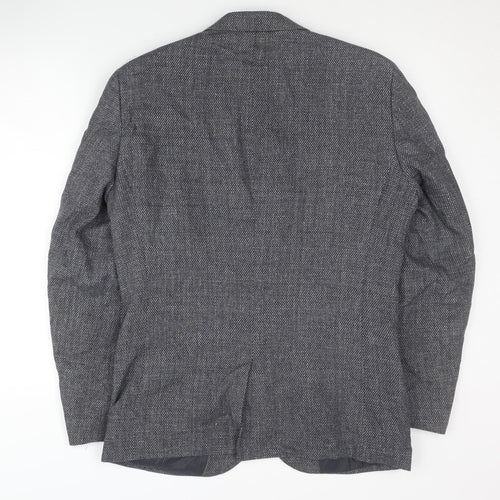 Next Men's Grey Blazer 38 Regular Single-Breasted