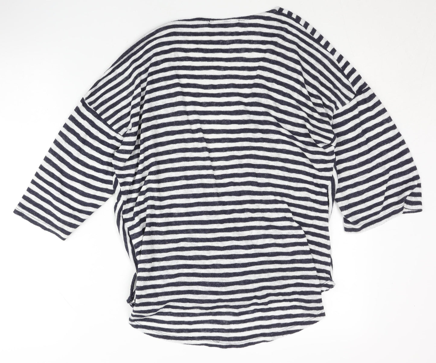 Coin 1804 Women's Black Stripe Wrap Jumper XL