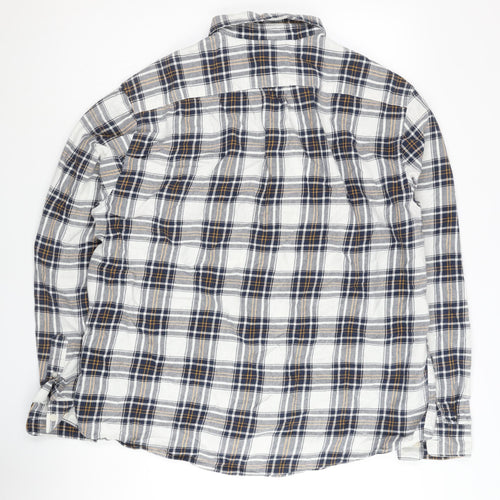H&M Men’s Multicoloured Plaid Button-Up Shirt XL