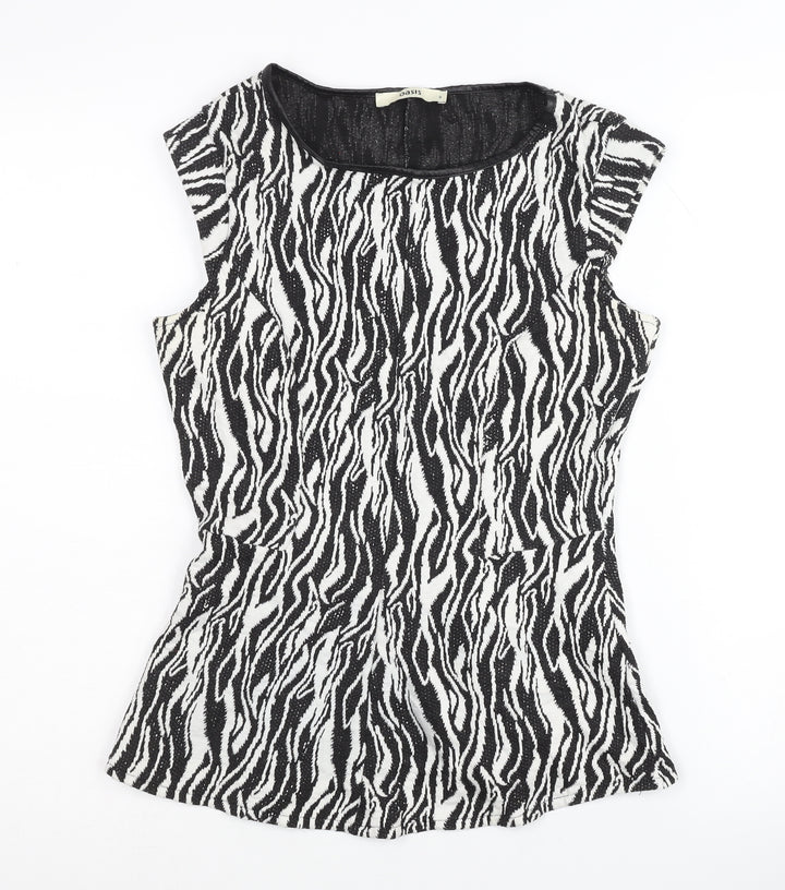 Oasis Women's Zebra Print Sleeveless Blouse Size S