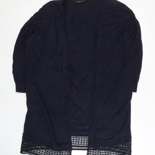 Dorothy Perkins Women's Blue Open Front Cardigan Size 14