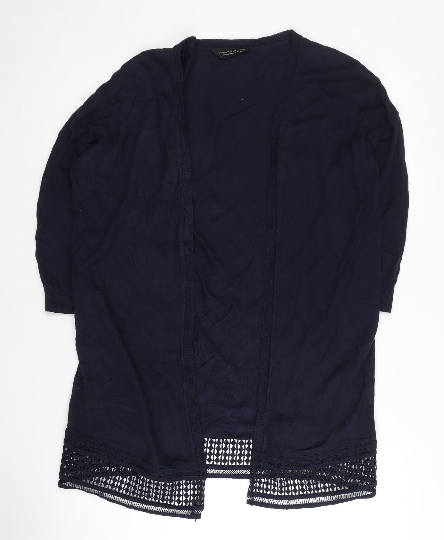 Dorothy Perkins Women's Blue Open Front Cardigan Size 14