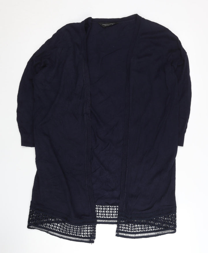 Dorothy Perkins Women's Blue Open Front Cardigan Size 14