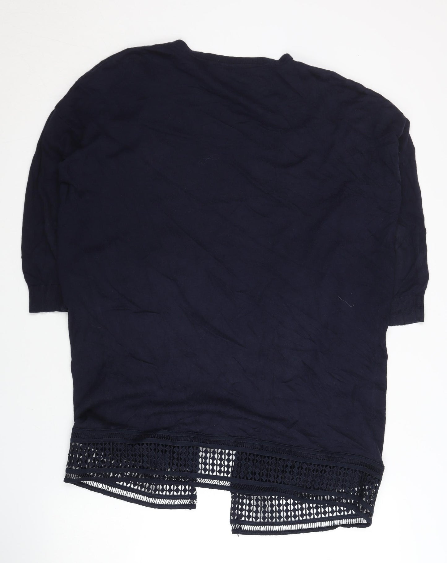 Dorothy Perkins Women's Blue Open Front Cardigan Size 14