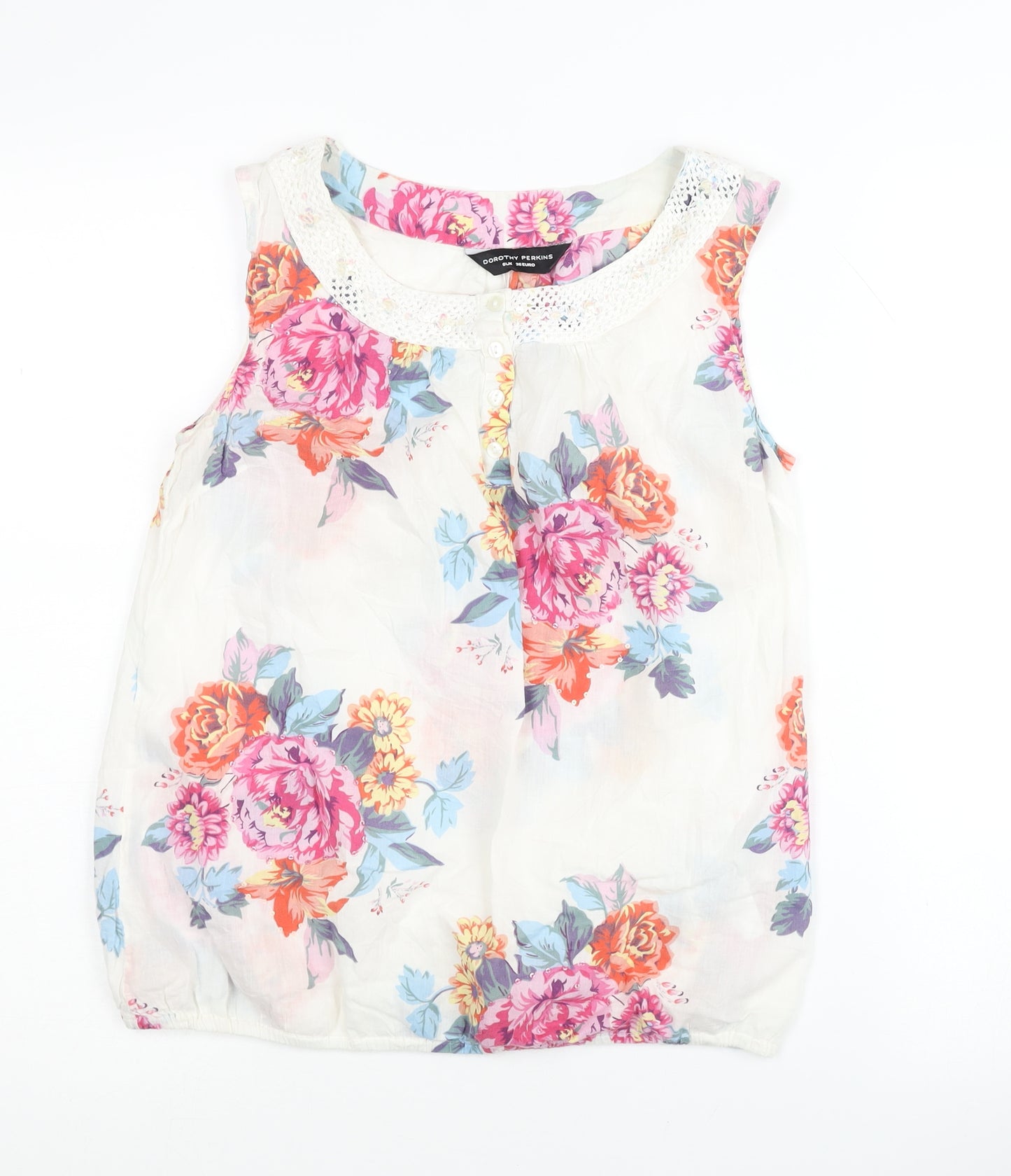 Dorothy Perkins Floral Blouse, Multicoloured, Size 8