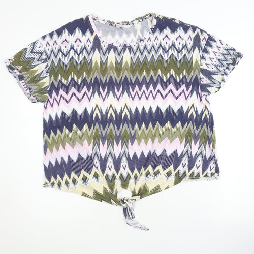 Red Herring Women's Multicoloured Geometric T-Shirt, Size 18