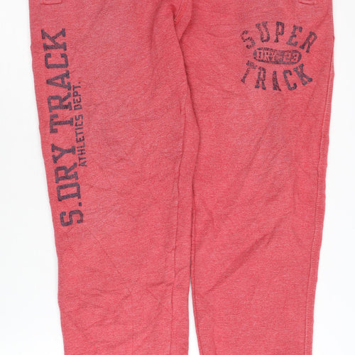 Superdry Men's Red Jogger Trousers L