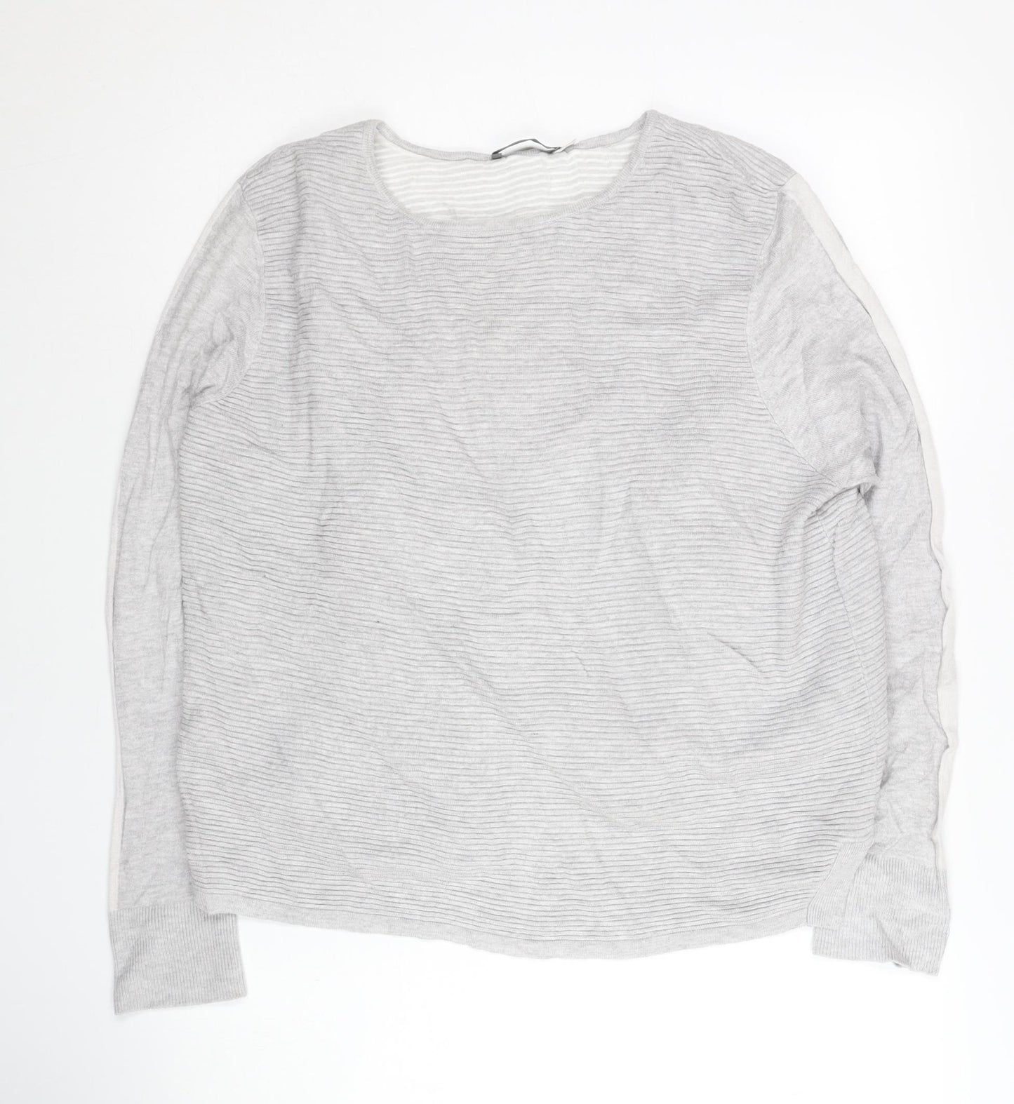 Mint Velvet Women's Grey Striped Cardigan Size 16