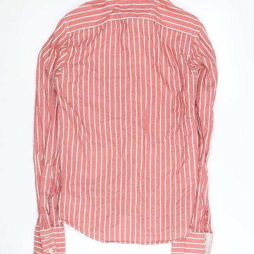 Jack Wills Men's Pink Striped Shirt XS