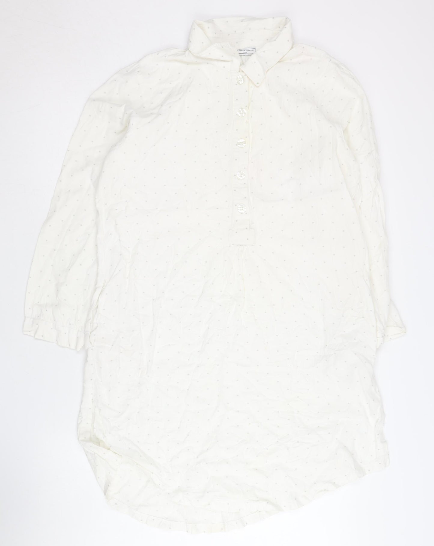 The White Company Women's White S Shirt Dress