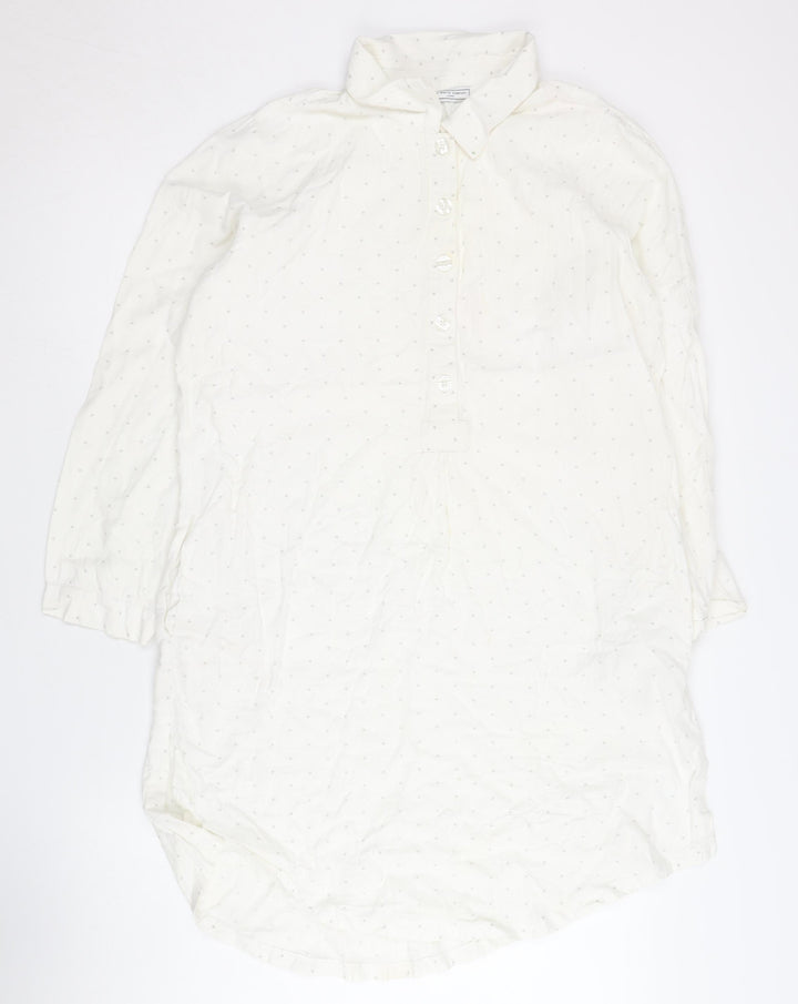 The White Company Women's White S Shirt Dress