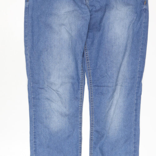 Peacocks Women's Blue Slim Straight Jeans Size 12