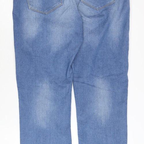 Peacocks Women's Blue Slim Straight Jeans Size 12