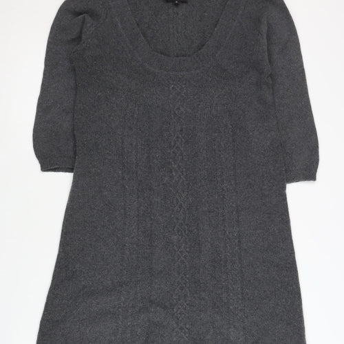 Warehouse Grey Jumper Dress UK 12 Women