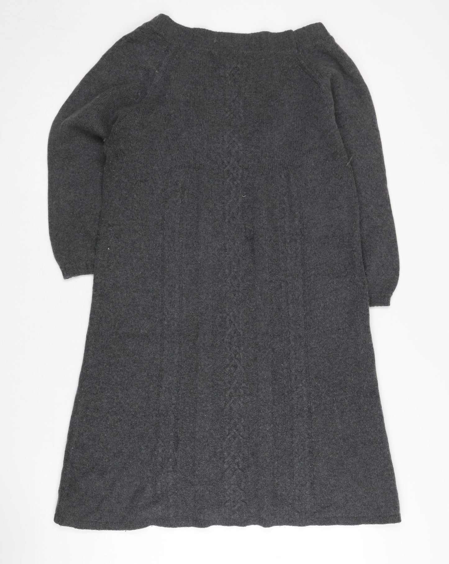Warehouse Grey Jumper Dress UK 12 Women