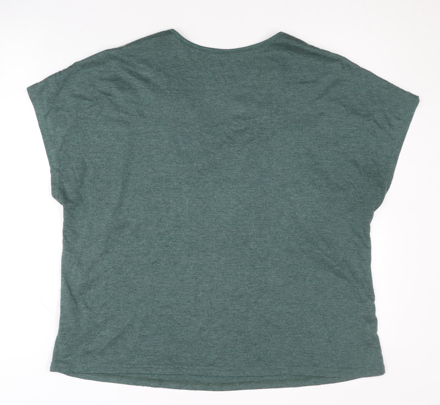 Emery Rose Women's Green XL V-Neck T-Shirt