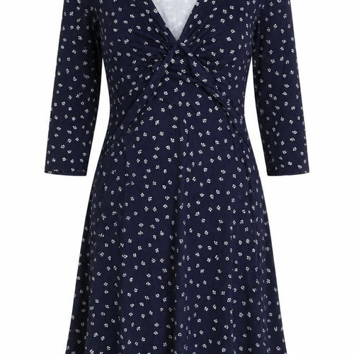 Mothercare Women's Blue Wrap Dress Size 14 Geometric
