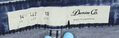 Denim Co. Women's Blue Skinny Jeans Size 14