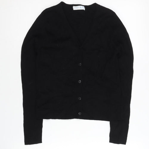 Primark Women's Black Cardigan Size M V-Neck Classic