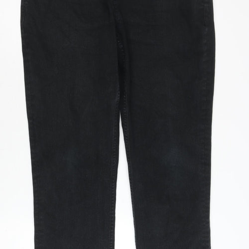 George Women's Black Straight Jeans 34 Regular